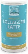 Mattisson - Collageen Latte - Runder Collageen Peptides Hydrolysaat Peptan® Type l - Cappuccino Smaak - 180 Gram