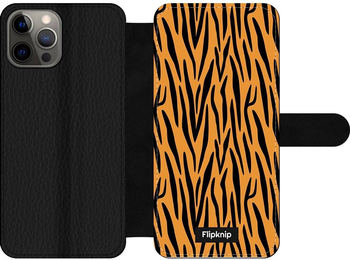 Wallet case - geschikt voor iPhone 12 Pro Max - Tijgerprint