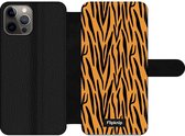 Wallet case - geschikt voor iPhone 12 Pro Max - Tijgerprint
