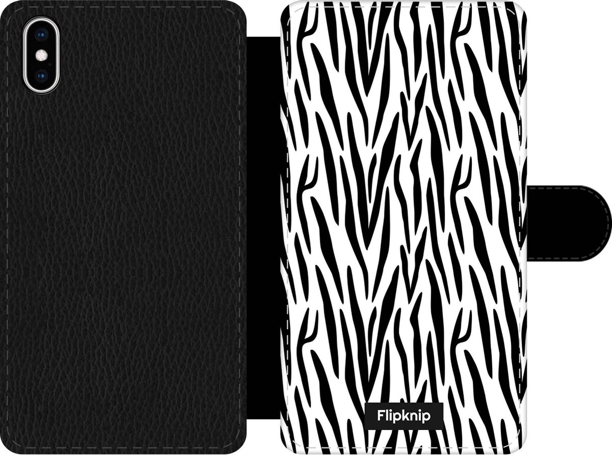 Wallet case - geschikt voor iPhone Xs Max - Zebraprint