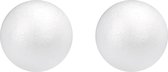Piepschuim hobby knutselen vormen/figuren zak van 28x stuks ronde ballen/bollen van 10 cm