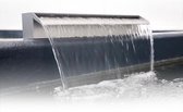 Aquaking RVS Waterval 40 cm - Zwembad - Fontein - Tuindecoratie - Vijver - Tuin Decoratie voor Buiten - Waterval - Tuin Decoratie - RVS - Watervallen - Waterval voor Vijver