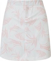 Links Woven Print Dames Golf Short Wit/Roze