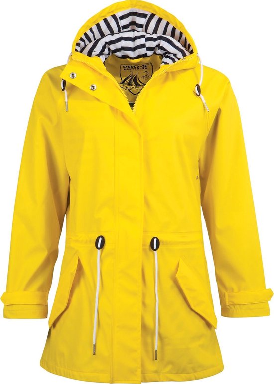 Pro-X Elements - Regenjas met taillekoord voor dames - Marit - Geel - maat 34EU