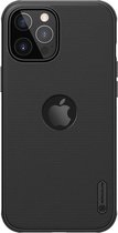 Nillkin Super Frosted Shield iPhone 12 Pro Max Hoesje Geschikt voor MagSafe Zwart