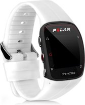 kwmobile horlogeband voor Polar M400 / M430 - Siliconen armband voor fitnesstracker in wit