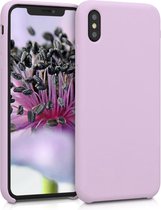 kwmobile telefoonhoesje voor Apple iPhone XS Max - Hoesje met siliconen coating - Smartphone case in mauve