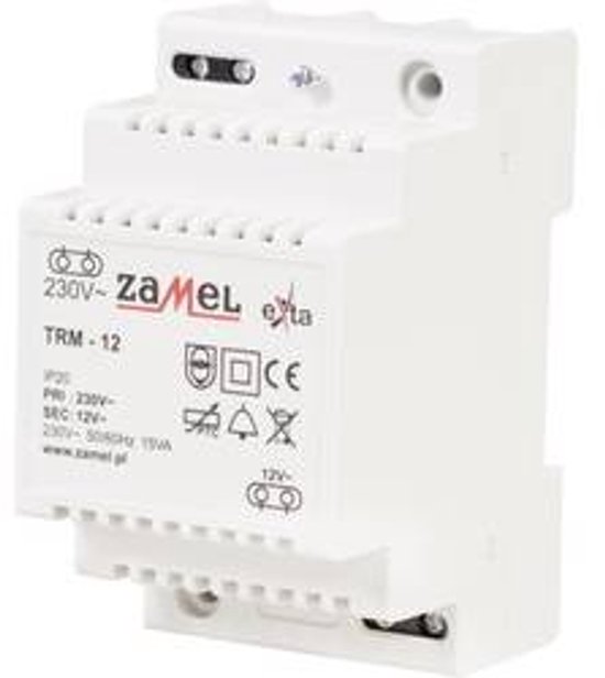 Transformateur de cloche Zamel TRM-12 12 V/ AC 1,25 A