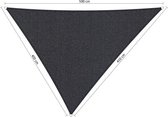 Shadow Comfort® Ongelijkzijdige Driehoek Schaduwdoek - UV Bestendig - Zonnedoek - 400 x 450 x 500 CM - Carbon Black