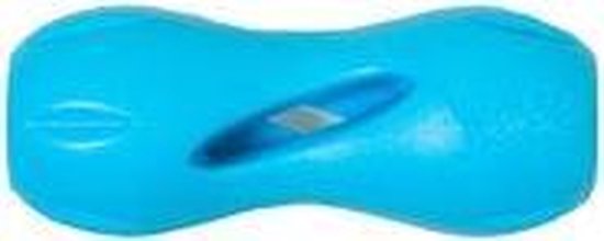 West Paw Qwizl - Honden Speelgoed - Extra Sterk - Vulbaar met brokjes - Blauw - Small - 14 cm