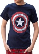 Rockstarz T-shirt Captain America "Shield Logo" Navy