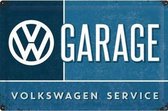 VW Garage Metalen Postcard 10x14 cm