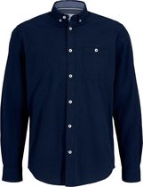 Tom Tailor Lange mouw Overhemd - 1023882 Marine (Maat: XL)