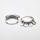 Coin Tambourine 14mm Hoops