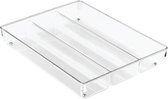 Disposition des tiroirs transparent 5cm de haut iDesign