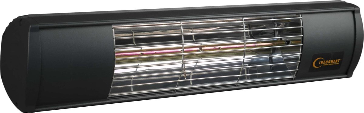 Goldsun - Aqua 1500W Zwart - Terrasverwarmer elektrisch - Metaal - Zwart