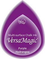 GD55 Versamagic dewdrop inktkussen - krijt pastel - purple hydrangea - paars lila stempelkussen - drop