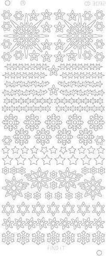 Various Stars Snowflake Platinum - Zilver 1 stuks
