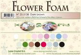 10 Flower foam sheets A4 0.8mm. Dark brown
