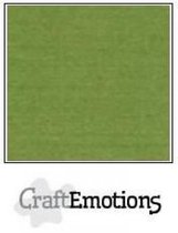 CraftEmotions linnenkarton 10 vel mosgroen 30,5x30,5cm / LC-45