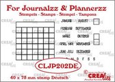 Crealies For journalzz & plannerzz stempels - Maanden DE
