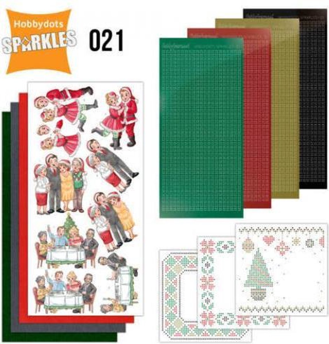 Nr. 21 Sparkles Set - Family Christmas van Yvonne Creations