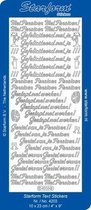 Starform Stickers Text NL: Met Pensioen (10 PC) - Silver - 4203.002 - 10X23CM