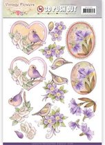 Pushout - Jeanine's Art - Vintage Flowers - Pale Violet