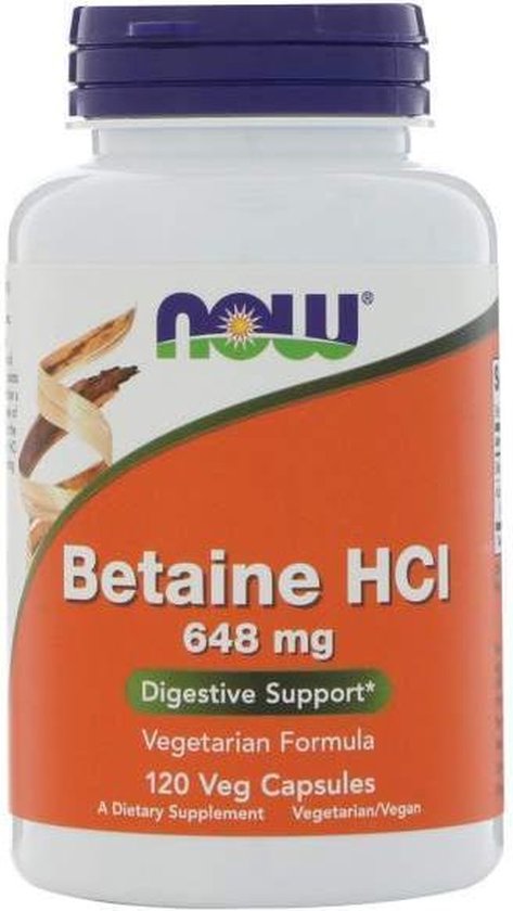 Betaine HCL 648 mg - 120 capsules | bol.com