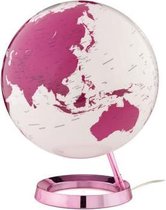 Globe Bright HOT Pink 30cm diameter kunststof voet met verlichting NR-0331F7N6-GB