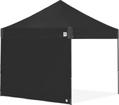 E-Z UP - Recreatieve Zijwand voor Vantage - Recht – 3 x 3 m - Zwart