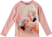 Molo - UV-zwemshirt meisjes lange mouwen - Neptune - Flamingo - roze