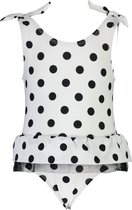 Snapper Rock - Badpak met rokje voor baby's - Wit/Zwart