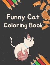 Funny Cat Coloring Book
