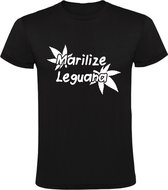 Marilize Leguana Heren t-shirt | stoned | wiet | thc | drugs | Legalize Mariuana |  Zwart