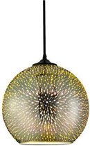 LED Hanglamp 3D - Quanta - Rond - Chroom Glas - E27