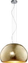 LED Hanglamp - Hangverlichting - Trinon Onutia - E27 Fitting - 1-lichts - Rond - Mat Goud - Aluminium
