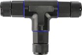 Kabelverbinder - T Connector - Waterdicht IP68 - 3 Aderig - Zwart