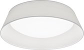 LED Plafondlamp - Plafondverlichting - Trinon Pinton - 18W - Warm Wit 3000K - Rond - Mat Wit - Textiel