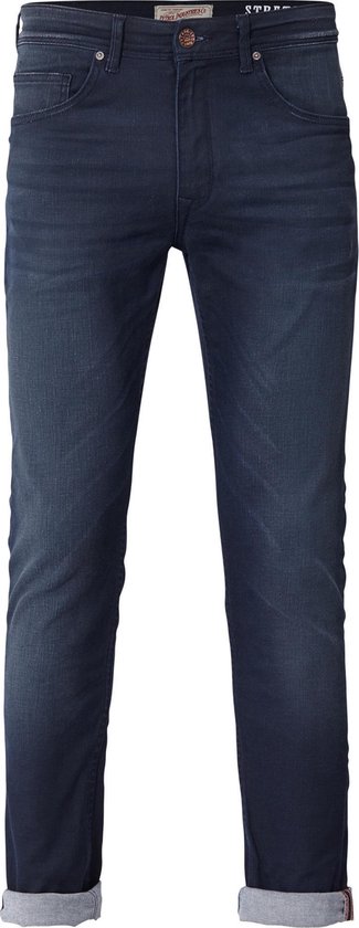 Petrol Industries - Heren Seaham Coated Slim Fit Jeans jeans - Blauw - Maat 30