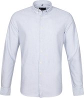 Suitable Overhemd Max Strepen Donkerblauw - maat XL