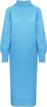 Lang Gebreide Dress Blauw