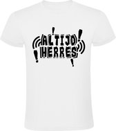 Altijd herres Heren t-shirt | herres | herrie | meme | Nederlands | grappig | cadeau | Wit