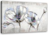 Schilderij Abstracte orchidee (print op canvas), 2 maten, multi-gekleurd, Premium print