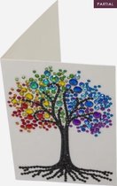 Crystal Art Diamond Painting Kaart Rainbow Tree