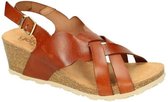 Yokono -Dames -  cognac/caramel - sandalen - maat 37