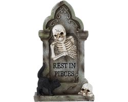 Cosy @ Home Grafsteen - skelet - Bruin - 12x5xH20cm