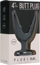 Butt Plug - Split #1 - 4 Inch - Black - Butt Plugs & Anal Dildos