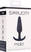 MALO small cork butt-plug with handles - Black - Butt Plugs & Anal Dildos