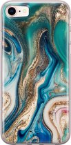 iPhone 8/7 hoesje - Magic marble - Soft Case Telefoonhoesje - Marmer - Multi